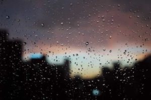 rain on a window