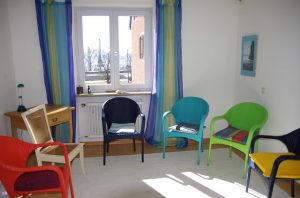 empty chairs in a circle